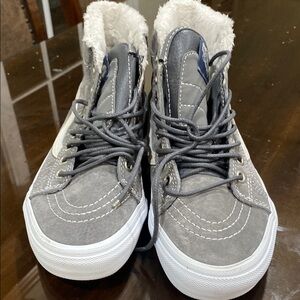 Vans Gray High-Top Women's Shoes 6.0 and men 4.5